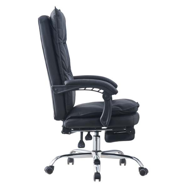 Ghế da văn phòng màu đen ngả lưng có gác chân: SG - 5173-1 - $hienthicat